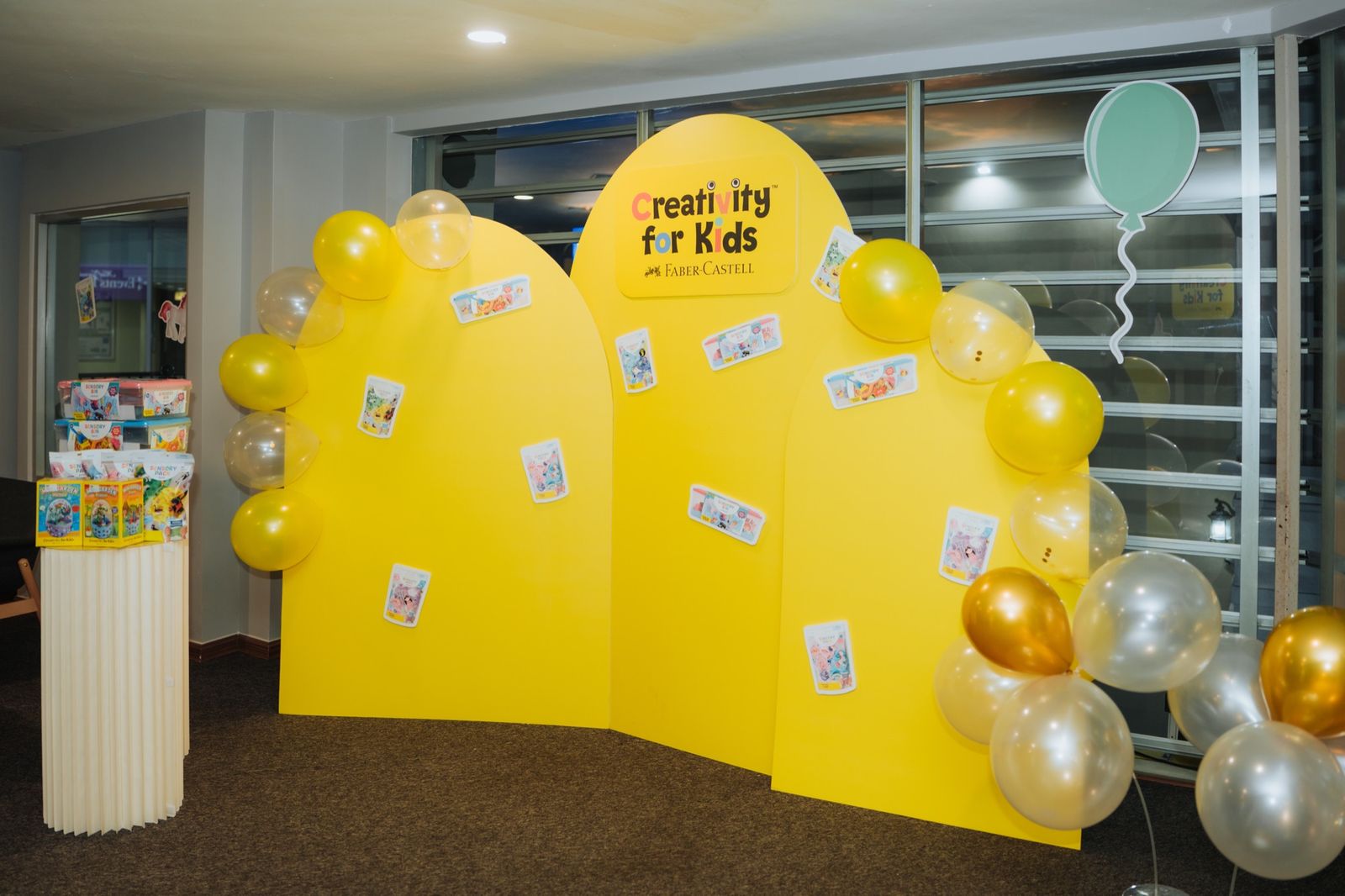 Event lounge photo wall