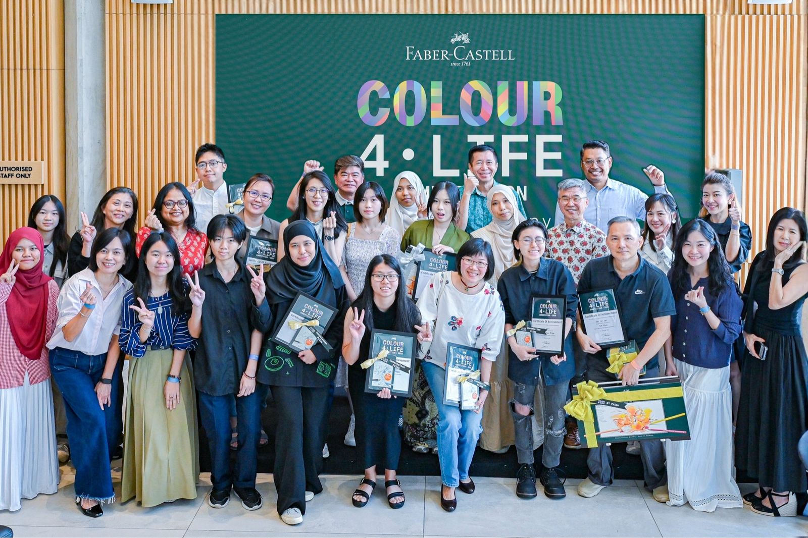 Finalists and judges after the awards